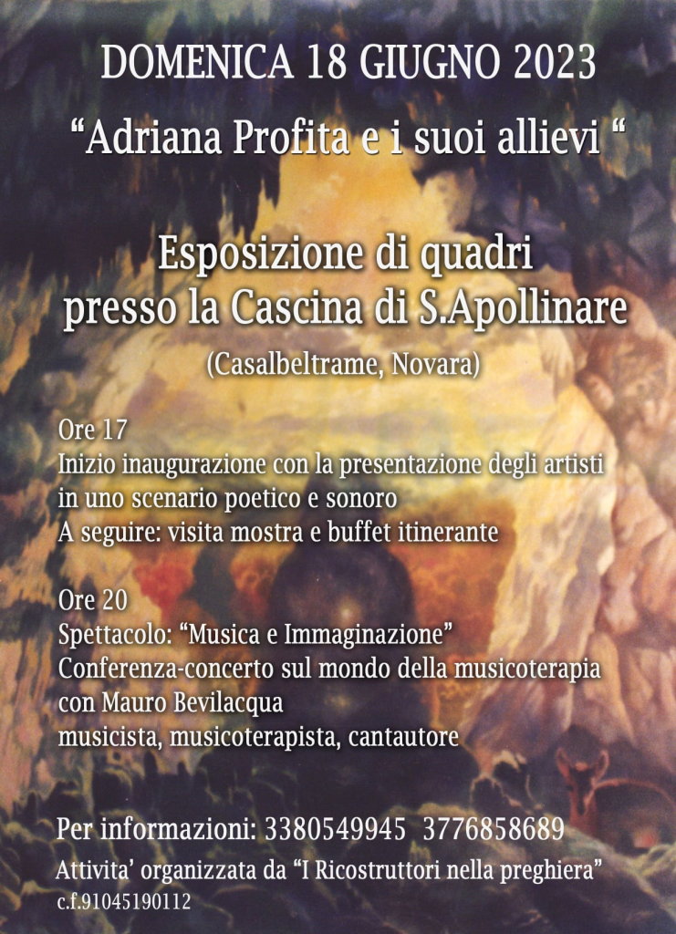 domenica 18 giugno 2023 inaugurazione Mostra a S.Apollinare