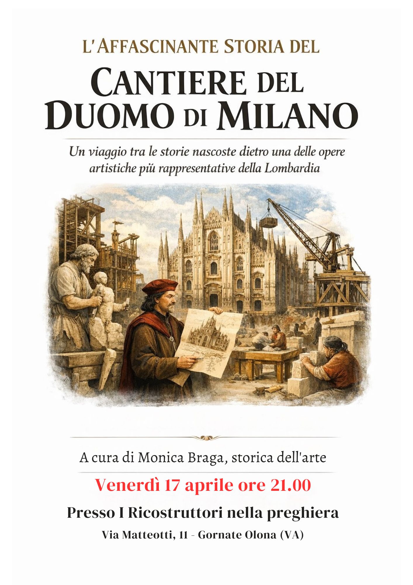 Conferenza “L’affascinante storia del cantiere del Duomo di Milano” – 17 apr 2026