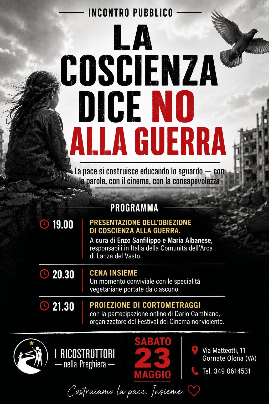 La coscienza dice no alla guerra